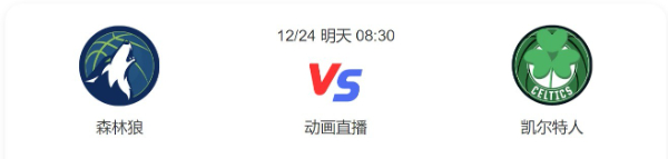 森林狼对凯尔特人直播-森林狼vs凯尔特人预测分析谁赢-2022年12月24日