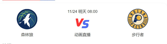 2022年11月24日NBA常规赛 森林狼vs步行者直播比赛前瞻分析