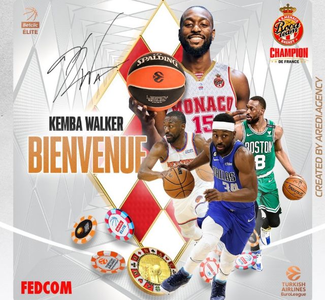 四次全明星告别NBA! 肯巴·沃克转战欧洲!