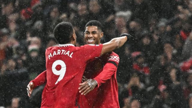 英超第17轮曼联3-0诺丁汉森林 曼联太子传射建功! 曼联主场六连胜!